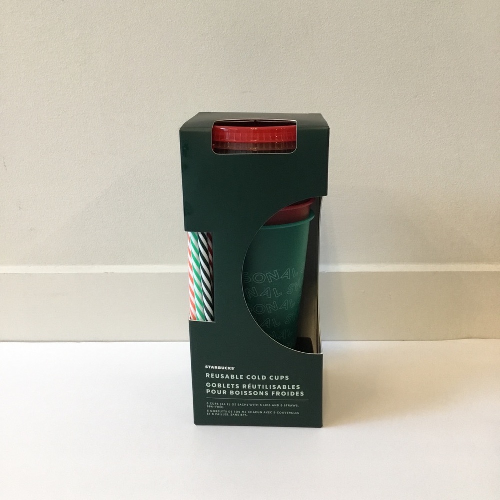 NEW 2019 Starbucks Reusable Cold Cups Venti 24oz